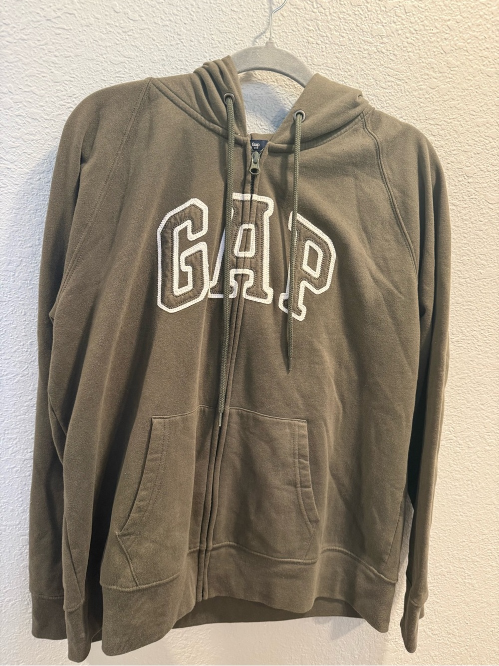 GAP Olive Green Full-Zip Hoodie